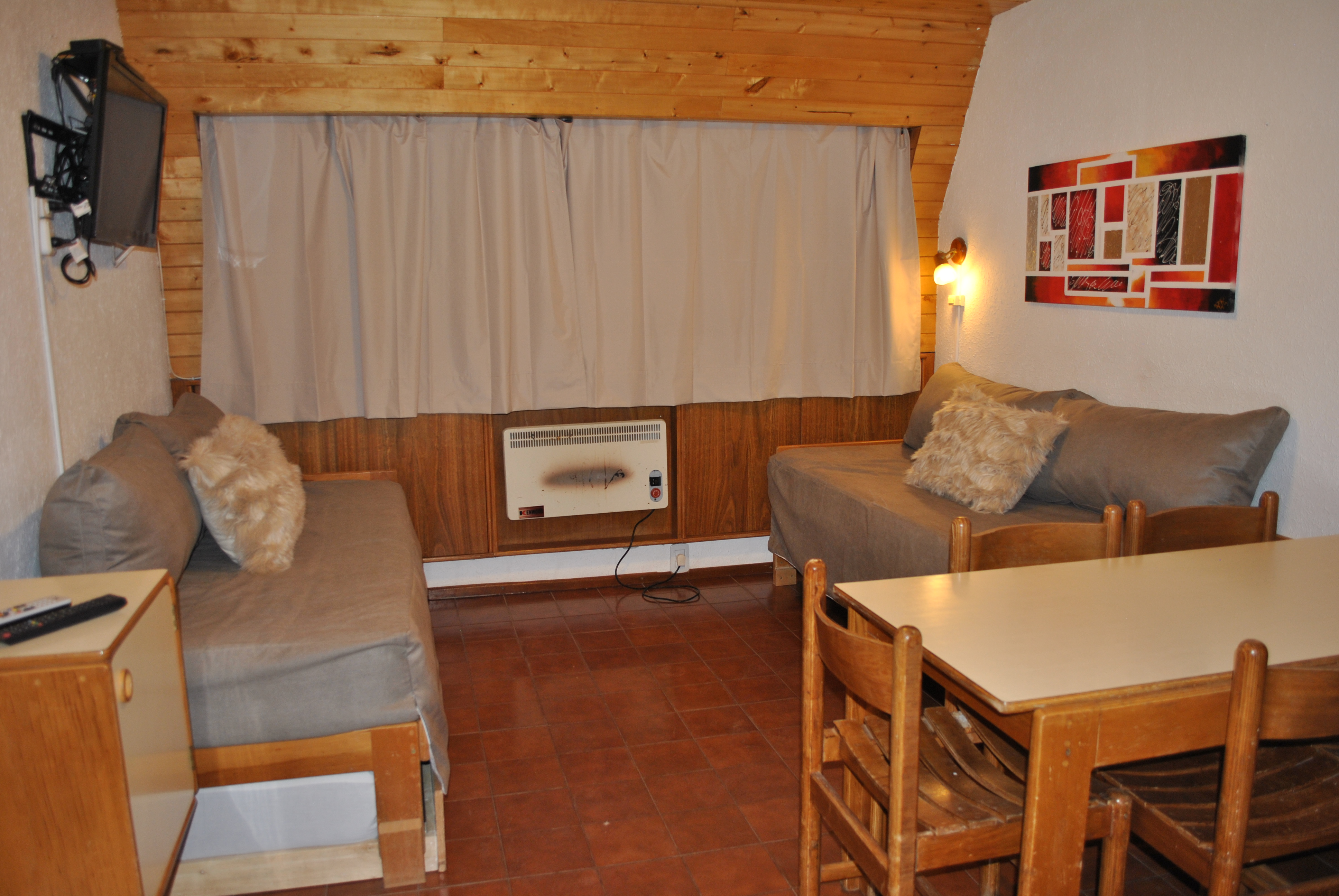 4 camas individuales 2 Amb vista pista